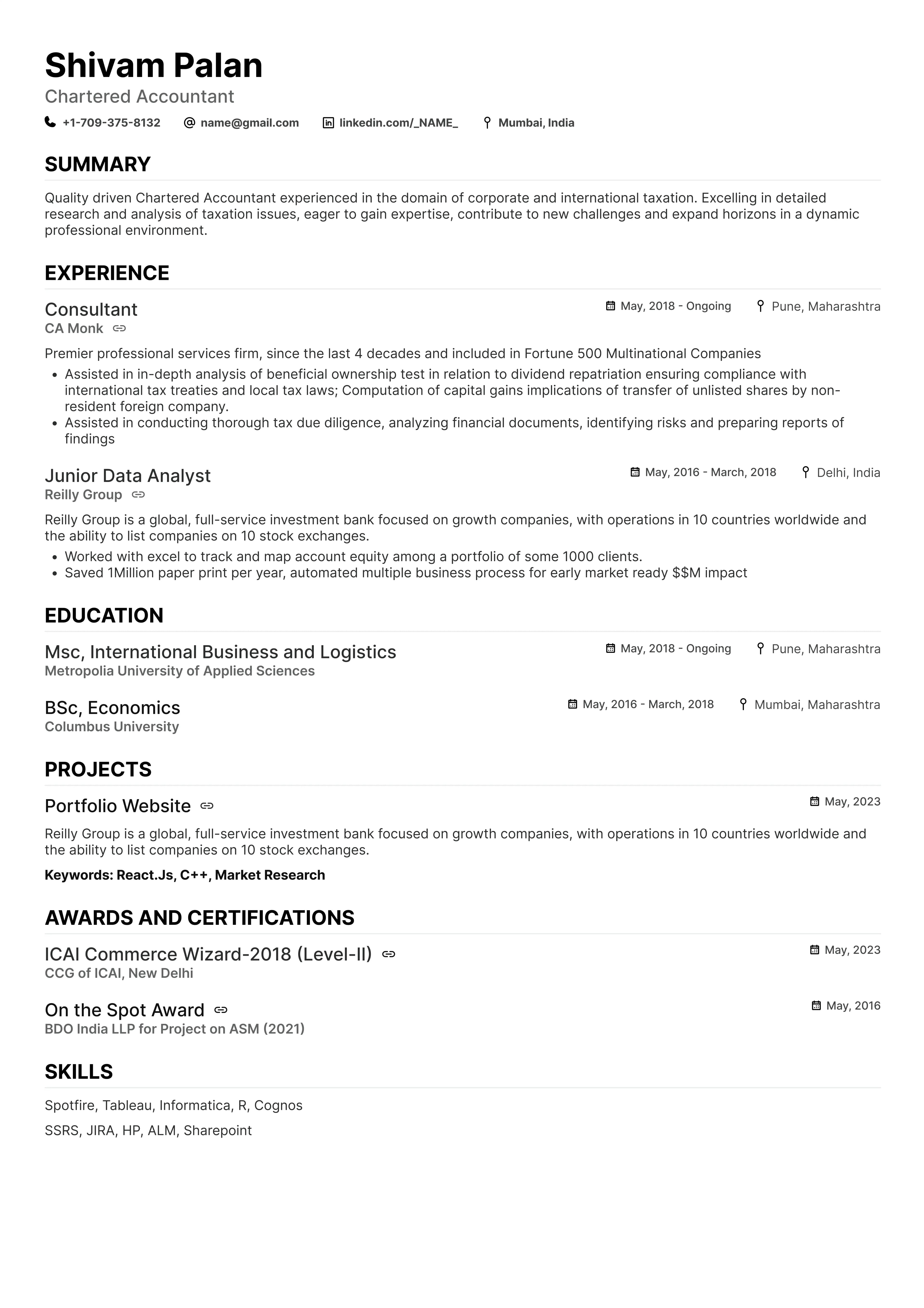 Before resume
