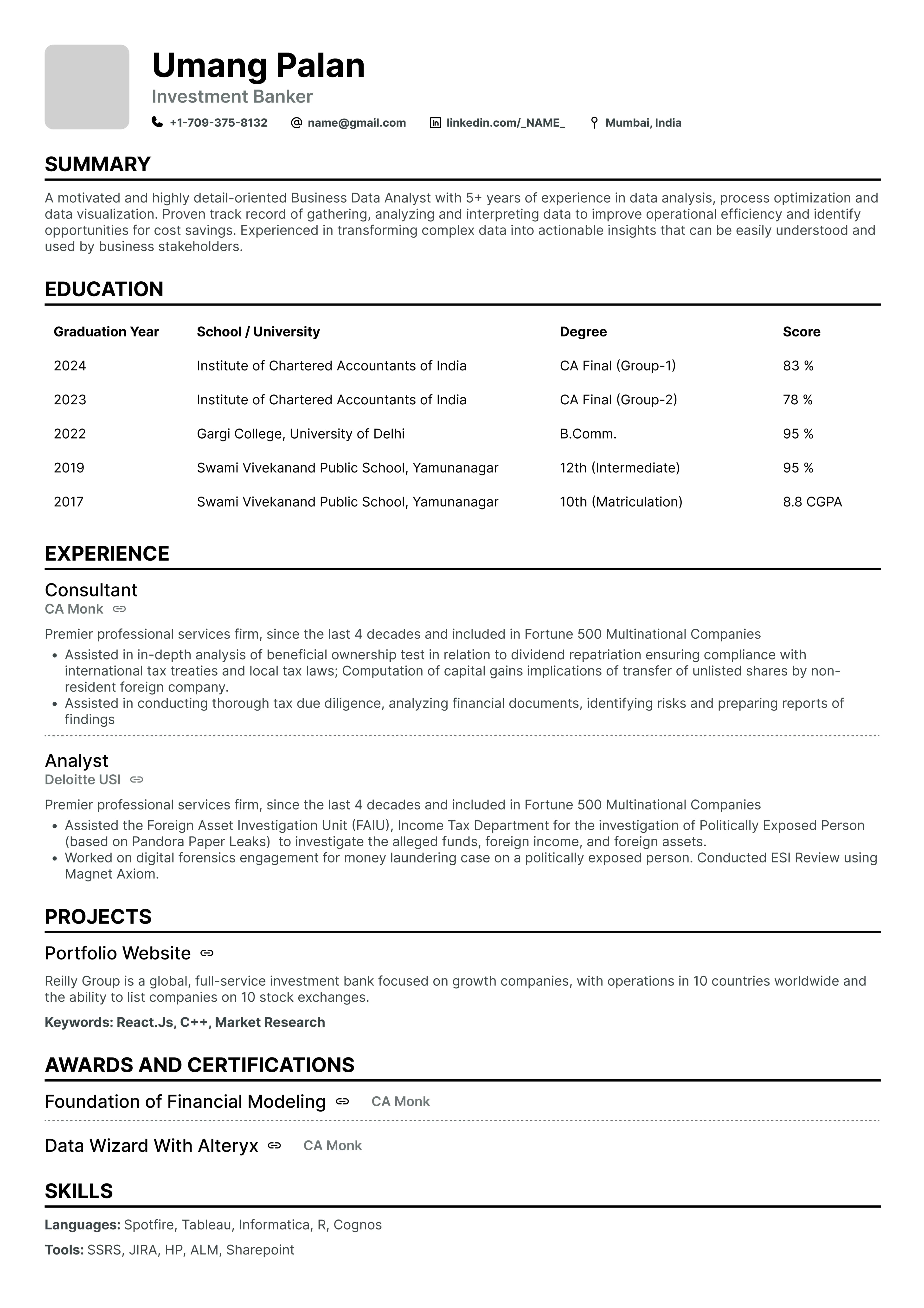 Before resume
