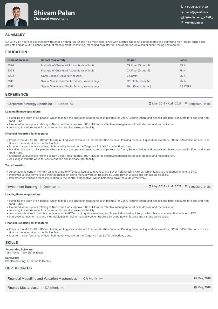 Nexus resume template