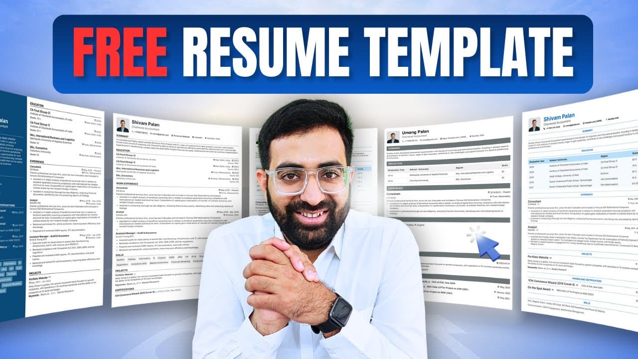 Resume Builder Tutorial Thumbnail