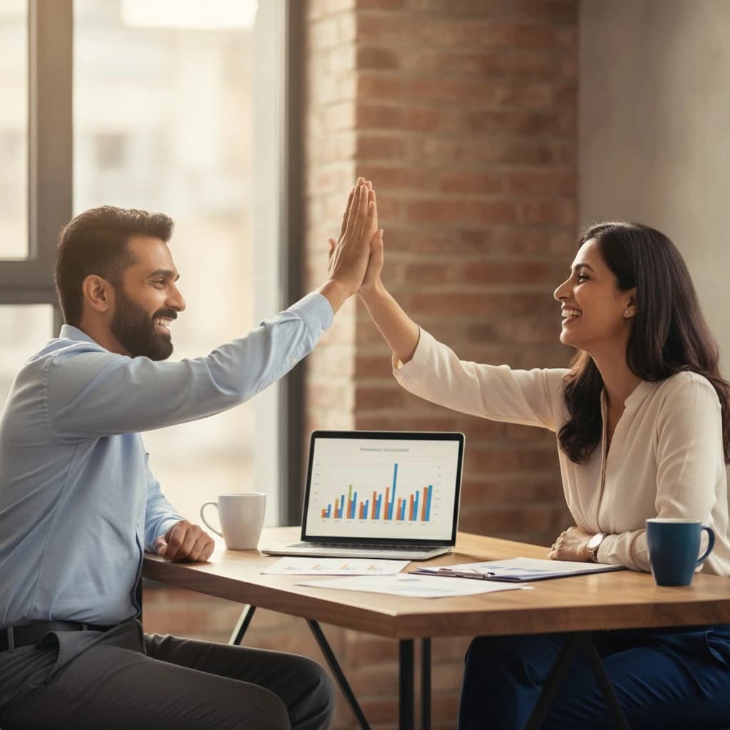 CA Monk team — young finance professionals collaborating in a modern workspace