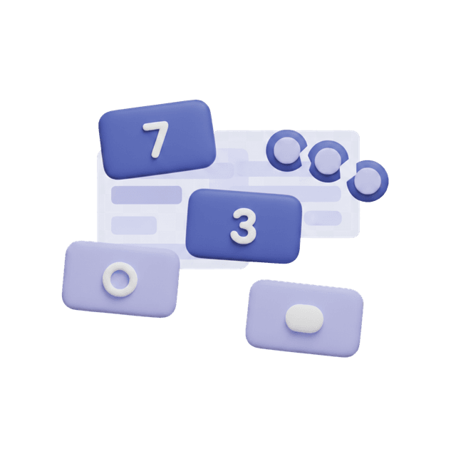 Illustration representing missed patterns in aptitude tests