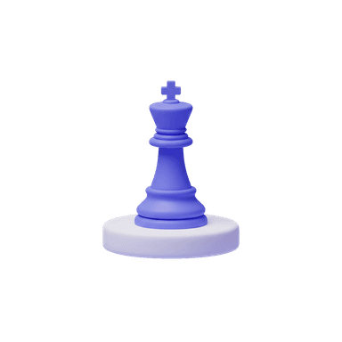 Chess piece representing competitive positioning