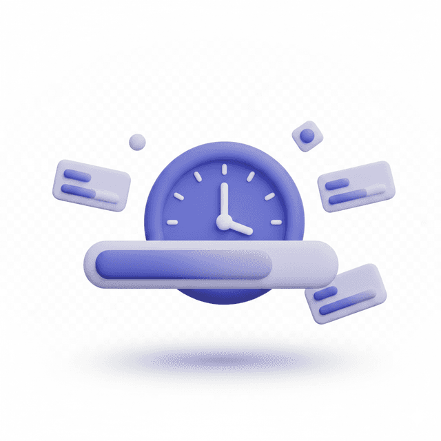 Illustration representing time mismanagement during tests