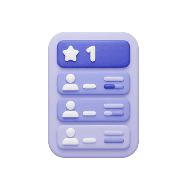 Illustration representing typing leaderboard rankings
